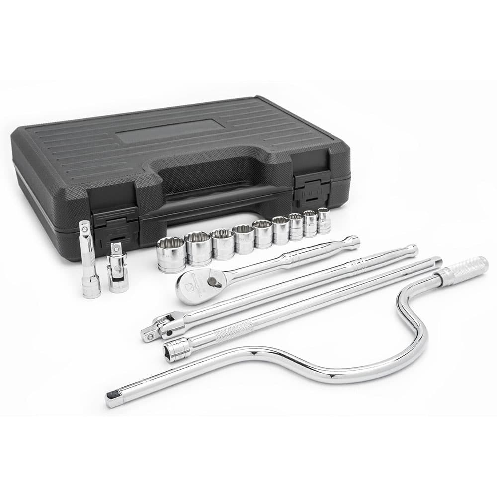 GearWrench 80766 Steckschlüssel – 1/5,1 Cm Antrieb, 12-Punkt, SAE, 13/40,6 Cm | Reduziert Rundung An Schrauben