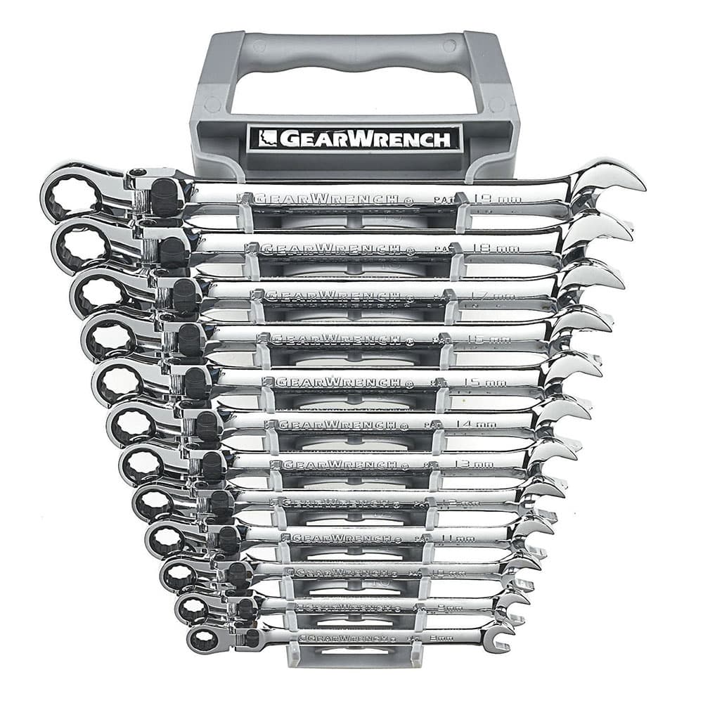 GearWrench 85698 12 Pc. 72 Tooth 12 Point XL Locking Flex Head Ratchet