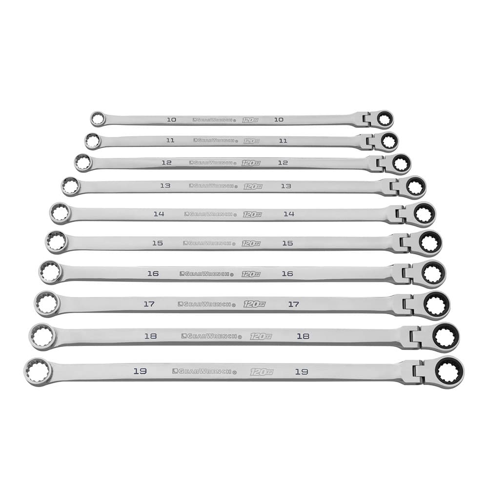 gear wrench GearWrench 10 Piece 120XP Universal Spline XL Flex Head GearBox Ratcheting Metric Set, 86126 Farbe:Ocean Fahrradtransportsatz für Fahrradträger - sale:yes degree ratcheting wrench in