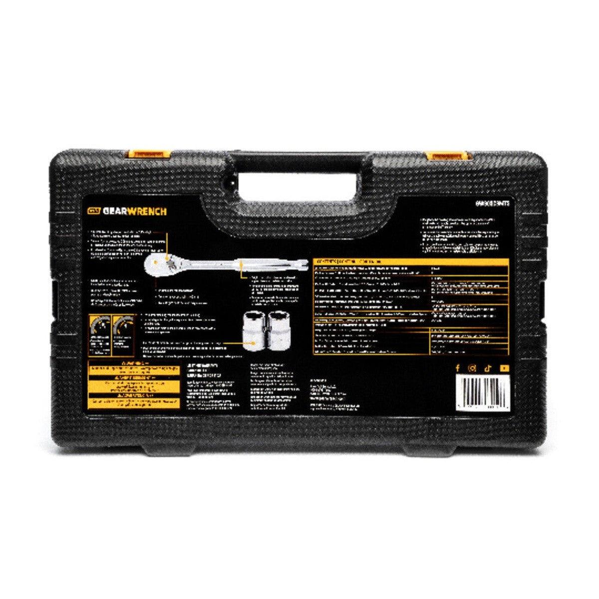 GearWrench GW90SCBMTS 1/4 in. and 3/8 in. Drive 90T SAE/Metric Mechanics Hand Tool Set (121 Piece) - 3