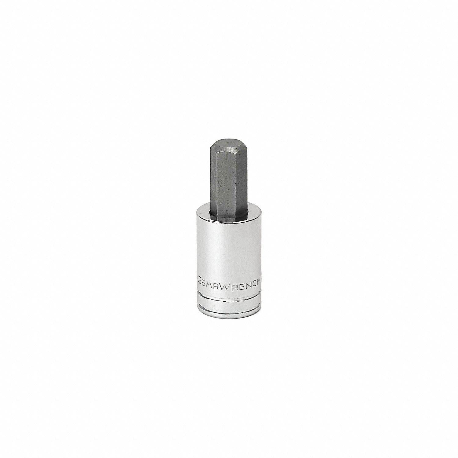 GearWrench 80414 3/8" Drive Hex Bit SAE Socket 1/8" - Durable S2 Steel Bit Socket for Internal Hex Fasteners