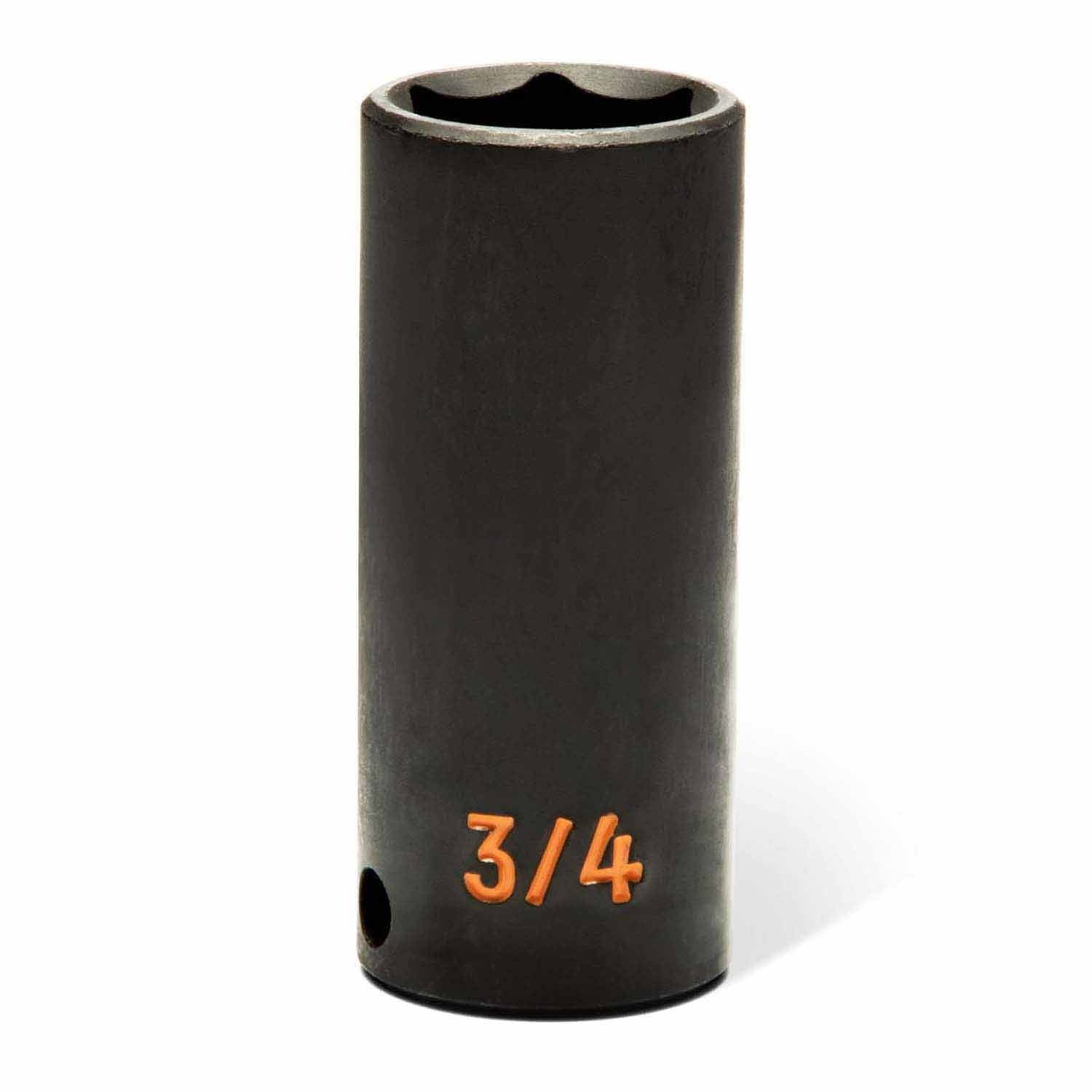 GearWrench 84915H 8 Piece 3/8" Drive 6 Point SAE Hi-Viz Deep Impact Socket Set - 4
