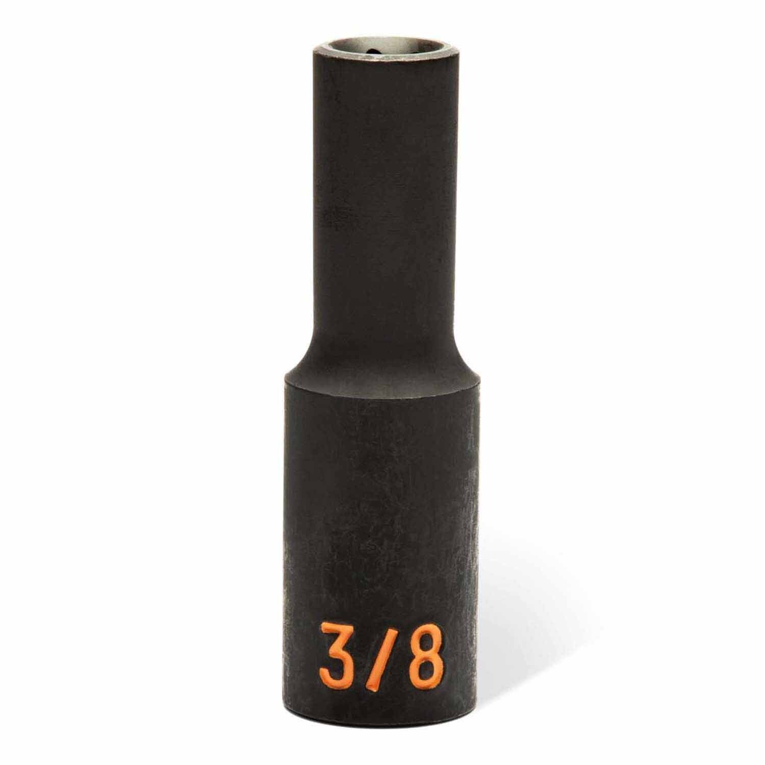 GearWrench 84942H 12 Piece 1/2" Drive 6 Point SAE Hi-Viz Deep Impact Socket Set - 6