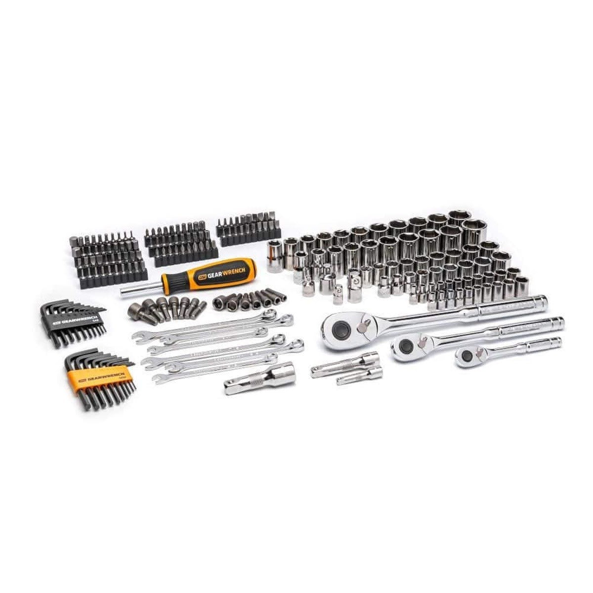 GearWrench GW72MLCBMTS 202 Piece 1/4, 3/8, 1/2" Drive Mechanics Tool Set