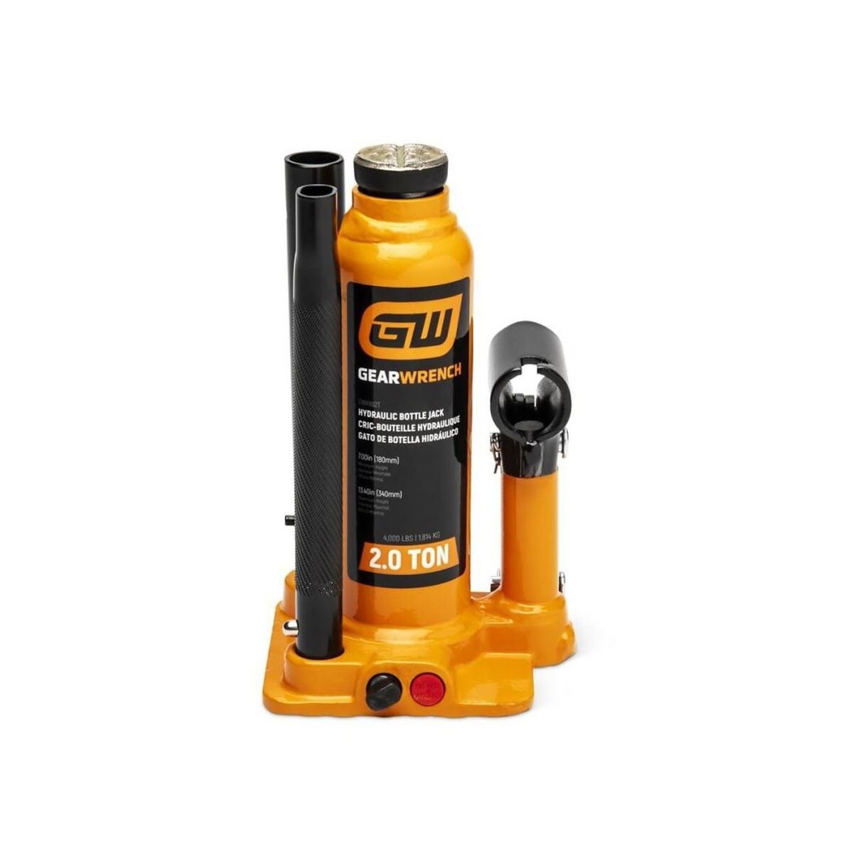 GearWrench GWHBJ2T 2 Ton Hydraulic Bottle Jack for Automotive Lifting