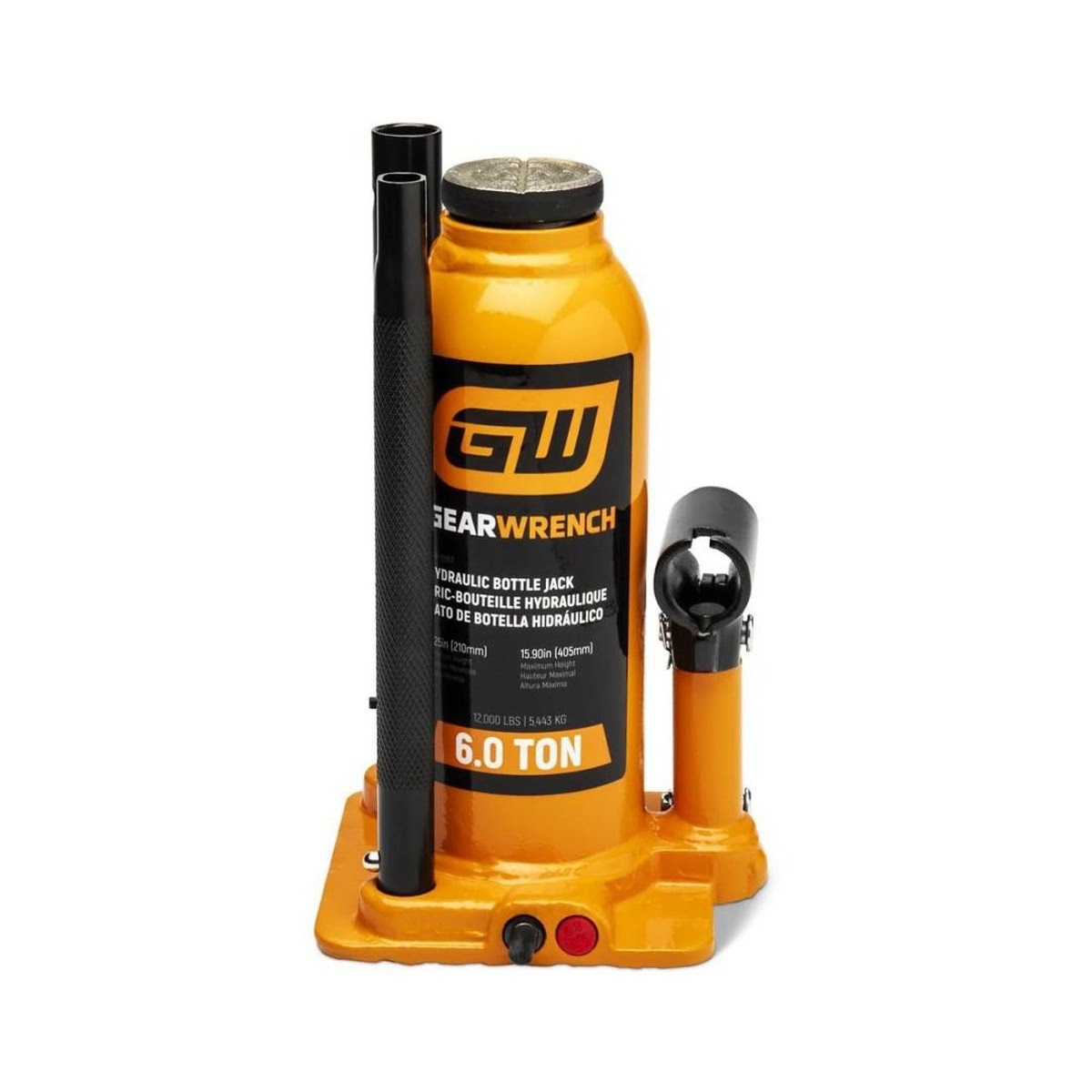 GearWrench GWHBJ6T 6 Ton Hydraulic Bottle Jack for Automotive Lifting