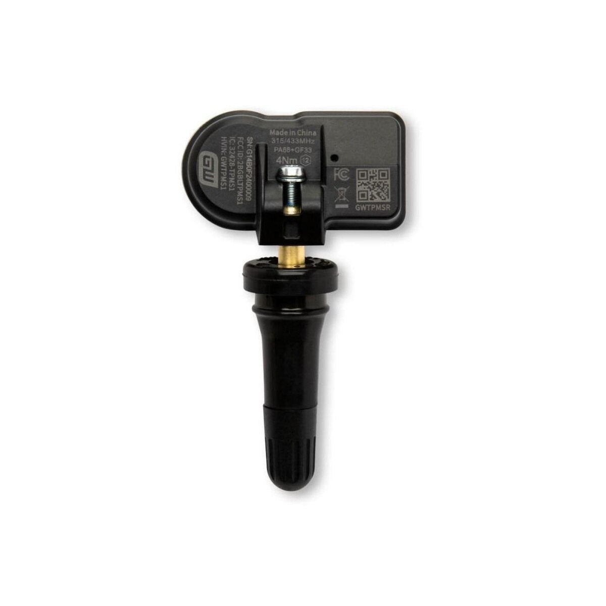 GearWrench GWTPMSR Universal Programmable Rubber TPMS Sensor Dual Frequency 315 MHz and 433 MHz