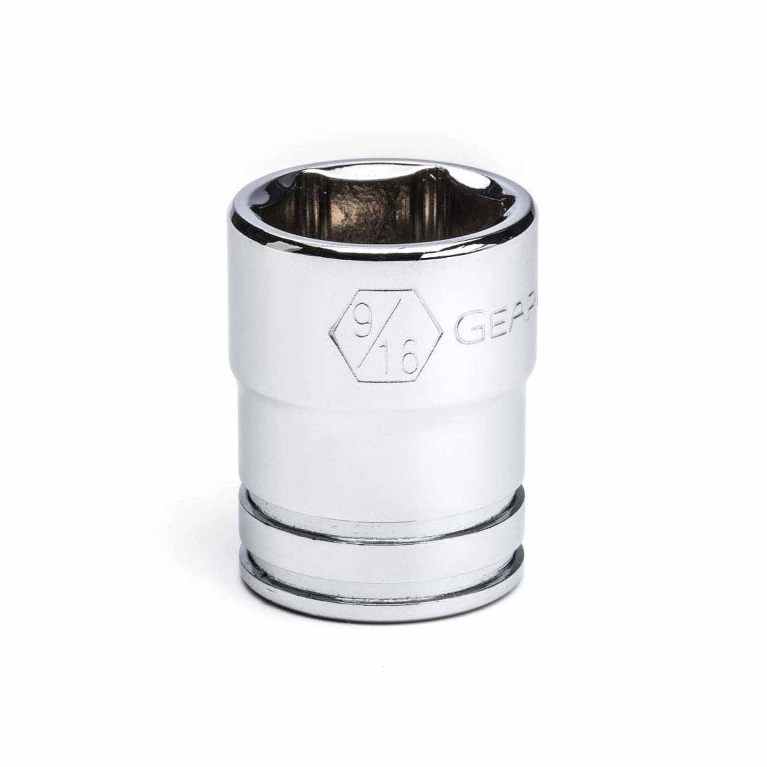 Gearwrench 80355 3/8" Drive 6 Point Standard SAE Socket 9/16"
