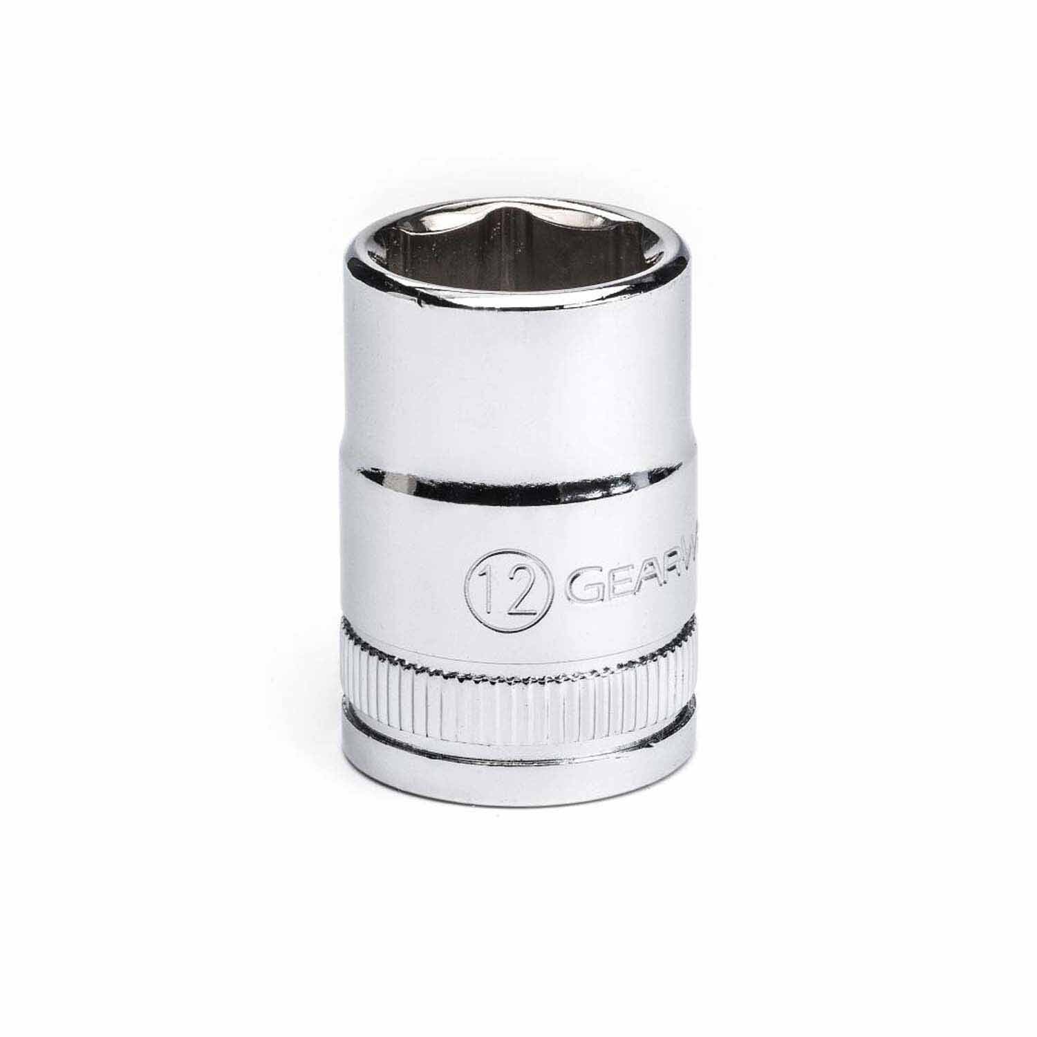 Gearwrench 80380 3/8" Drive 6 Point Standard Metric Socket 12mm