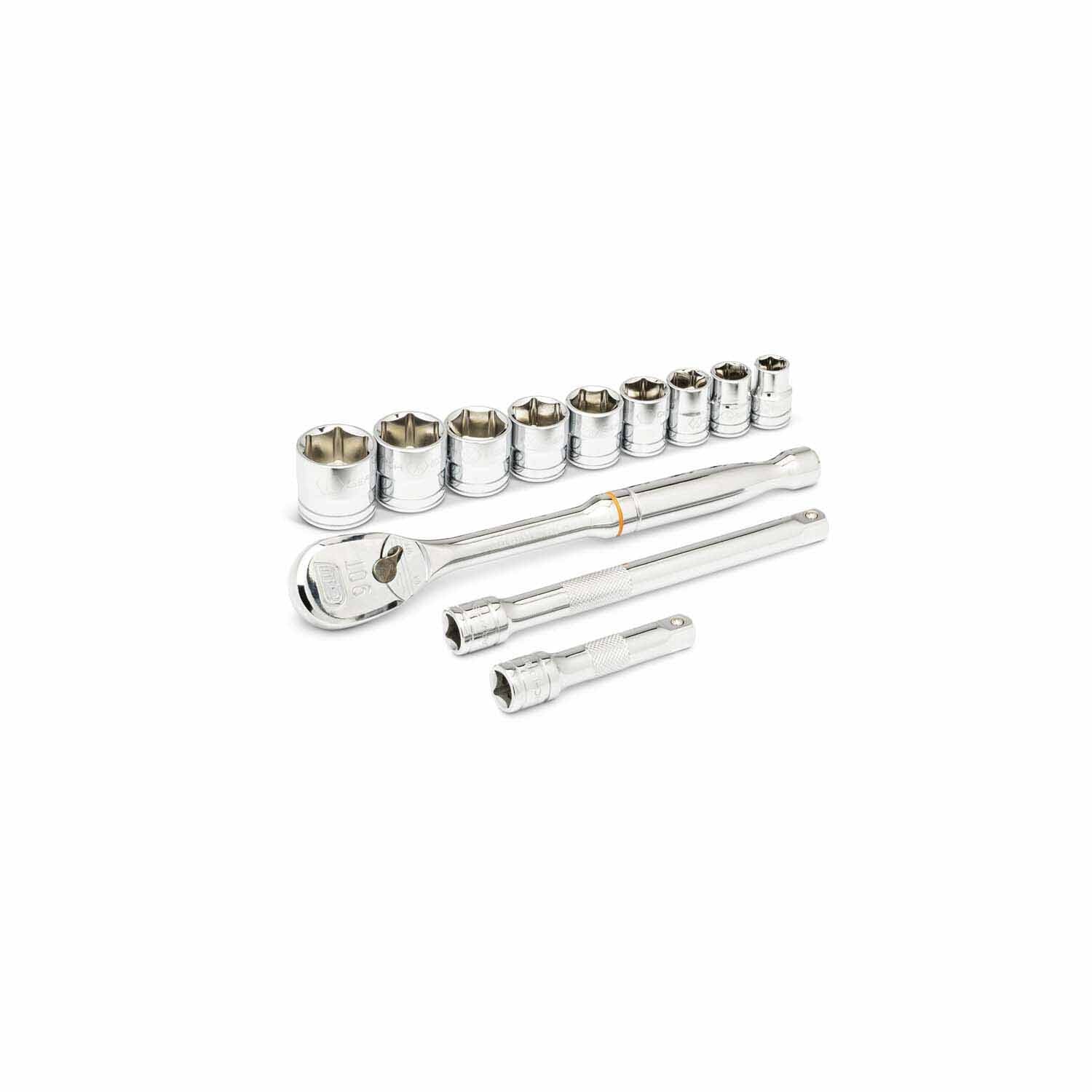 Gearwrench 80556 12 Pc. 3/8" Drive 6 Point Standard SAE Mechanics Tool Set