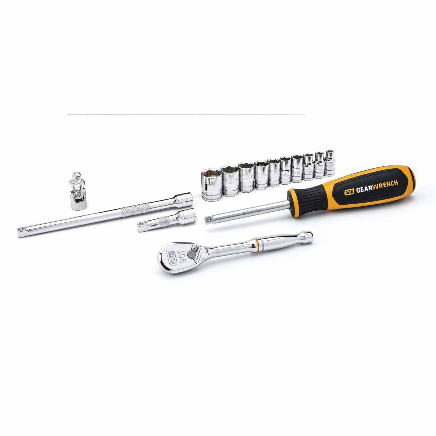 Gearwrench 80650 15 Pc. 1/4" Drive 6 Point Standard SAE Mechanics Tool Set
