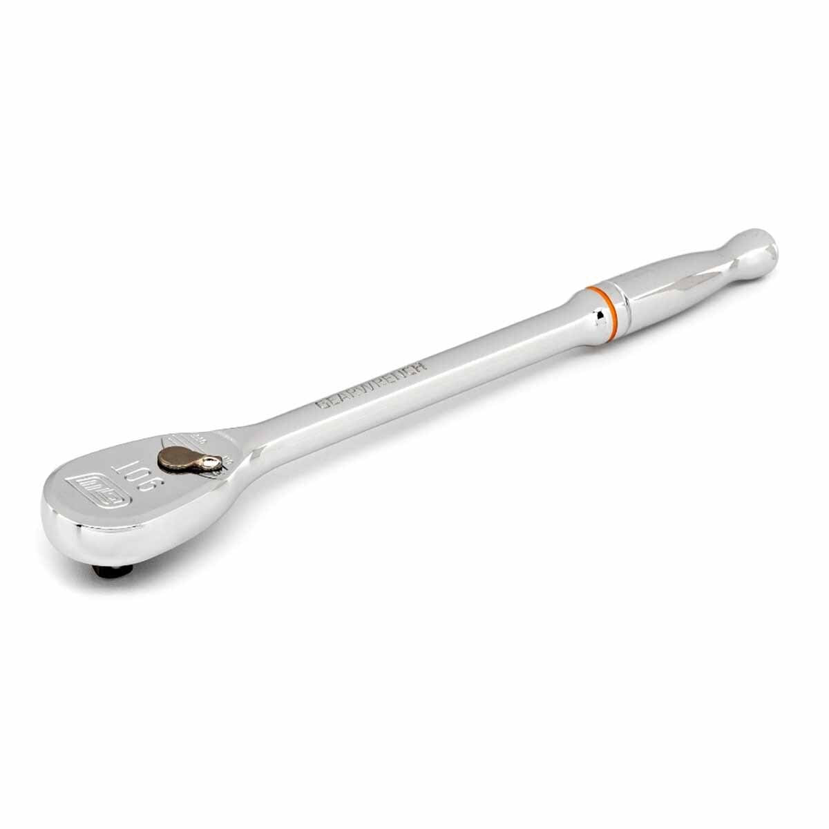 GearWrench 81028T 1/4" Drive 90-Tooth Long Handle Teardrop Ratchet 6" - 3