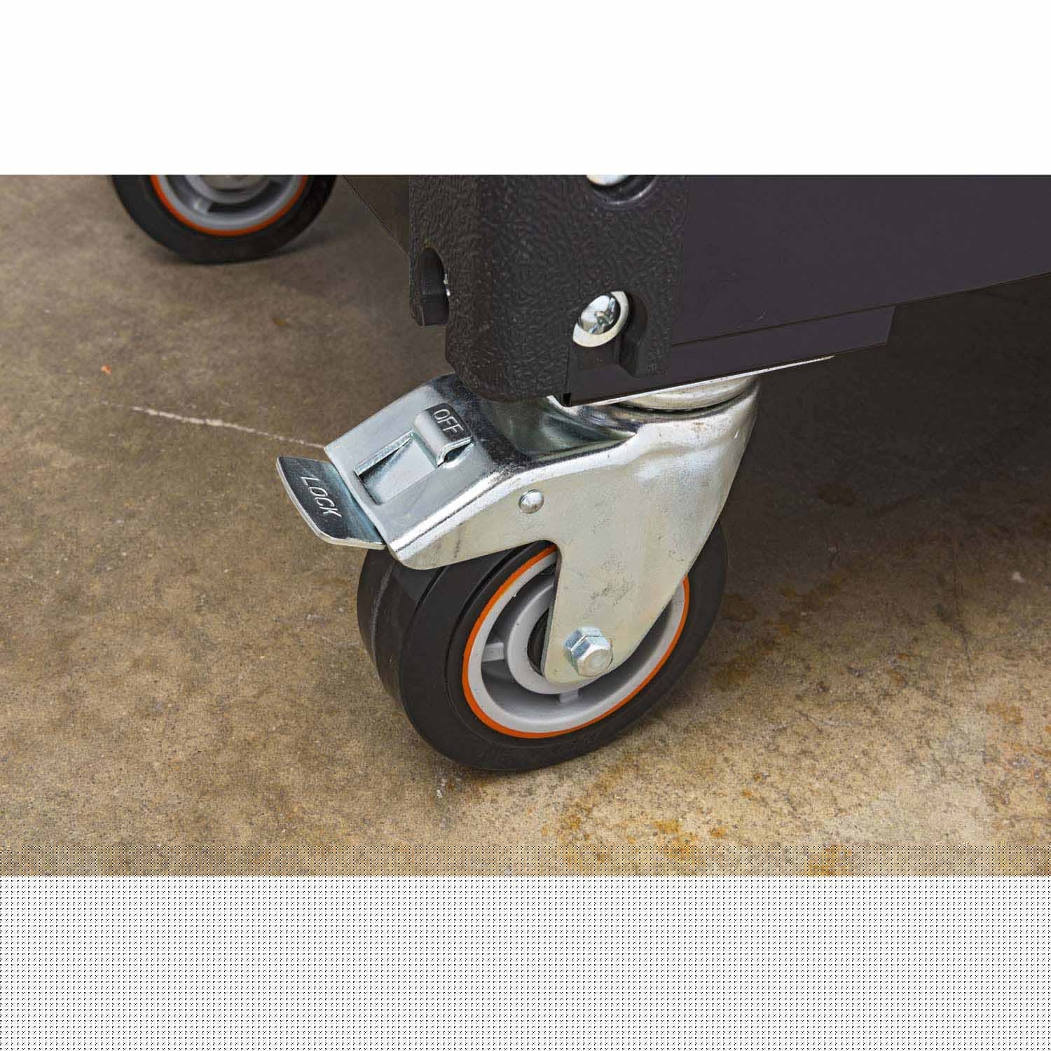 Gearwrench 83168 33" 4 Drawer Black & Orange Utility Cart - 7