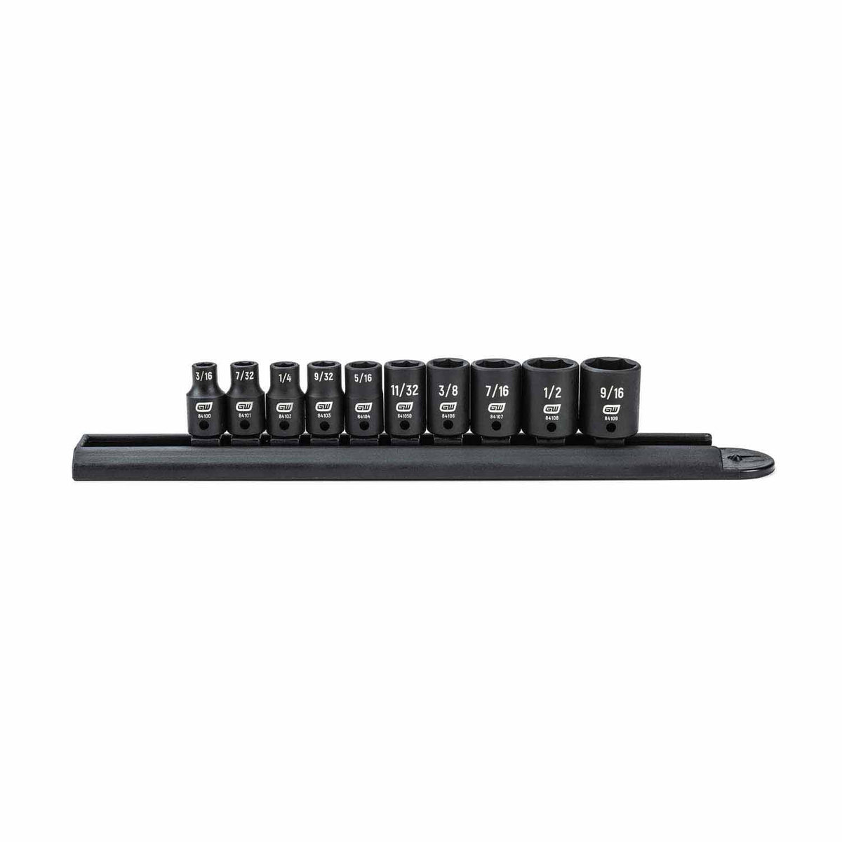 Gearwrench 84906 10 Pc. 1/4" Drive 6 Point Standard Impact SAE Socket Set