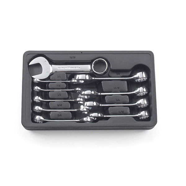 GearWrench 81905 10 Pc. 12 Point Stubby Combination SAE Wrench Set