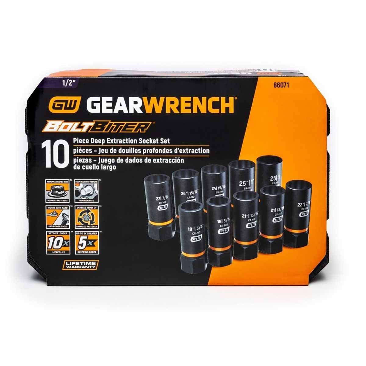 GearWrench 86071 10 Pc. 1/2
