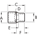 GearWrench 80400 3/8" Drive 6 Point Deep Metric Socket 18mm - 2