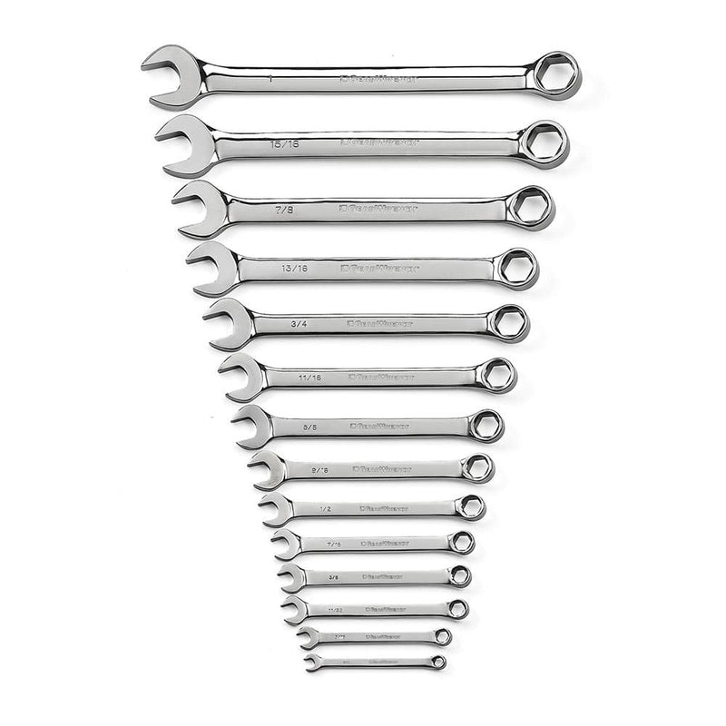 GearWrench 81924 14 Pc. 6 Point Combination SAE Wrench Set