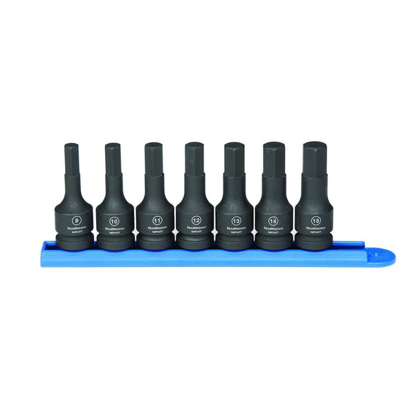 GearWrench 84940 7 Pc. 1/2" Drive Hex Bit Impact Metric Socket Set