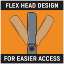 GearWrench 85141 14 Pc. 72-Tooth 12 Point Flex Head Ratcheting Combination SAE/Metric Wrench Set - 11