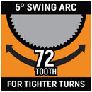GearWrench 85142 14 Pc. 72-Tooth 12 Point Reversible Ratcheting Combination SAE/Metric Wrench Set - 7