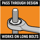 GearWrench 85142 14 Pc. 72-Tooth 12 Point Reversible Ratcheting Combination SAE/Metric Wrench Set - 9