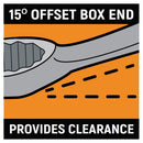 GearWrench 85142 14 Pc. 72-Tooth 12 Point Reversible Ratcheting Combination SAE/Metric Wrench Set - 10