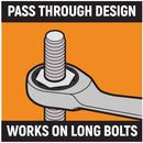 GearWrench 85999 13 Pc. 72-Tooth 12 Point XL GearBox Double Box Ratcheting SAE Wrench Set - 5