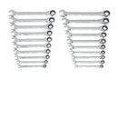 GearWrench 35720-06 20-Piece Set 12-Point Standard (SAE) and Metric Combination Ratchet Wrench Set - 2