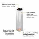 GearWrench 80304H 13 Piece 1/4" Drive 6 Point Metric Hi-Viz Deep Socket Set - 2