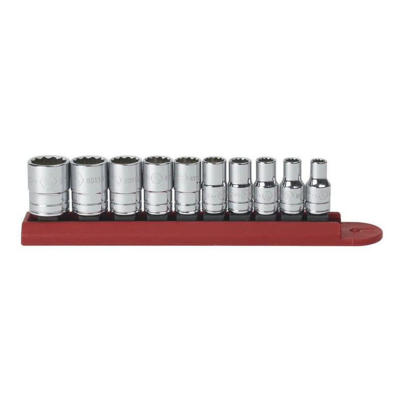 GearWrench 80307D 10 Pc. 1/4" Drive 12 Point Standard SAE Socket Set - 2
