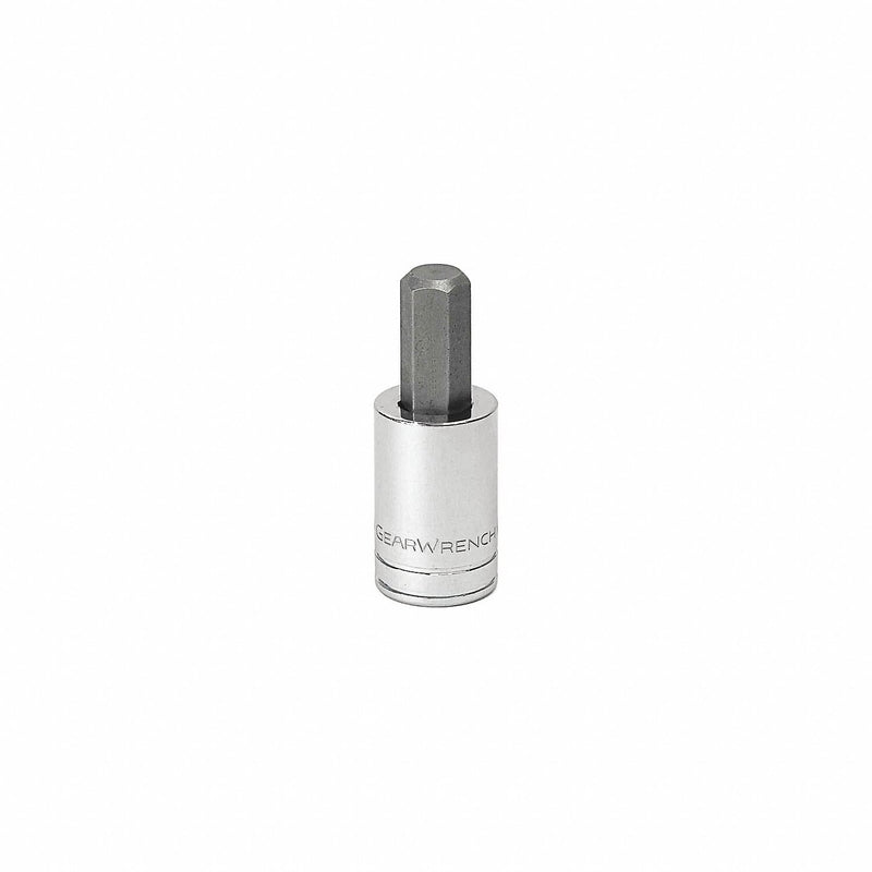 GearWrench 80414 3/8" Drive Hex Bit SAE Socket 1/8" - Durable S2 Steel Bit Socket for Internal Hex Fasteners