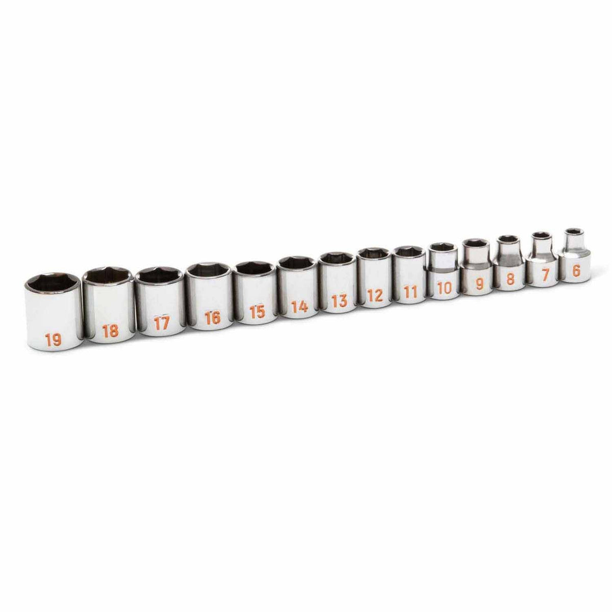 GearWrench 80552H 14 Piece 3/8" Drive 6 Point Metric Hi-Viz Socket Set - 3