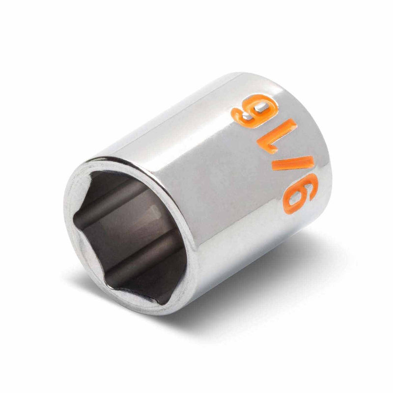 GearWrench 80553H 13 Piece 3/8" Drive 6 Point SAE Hi-Viz Socket Set - 5