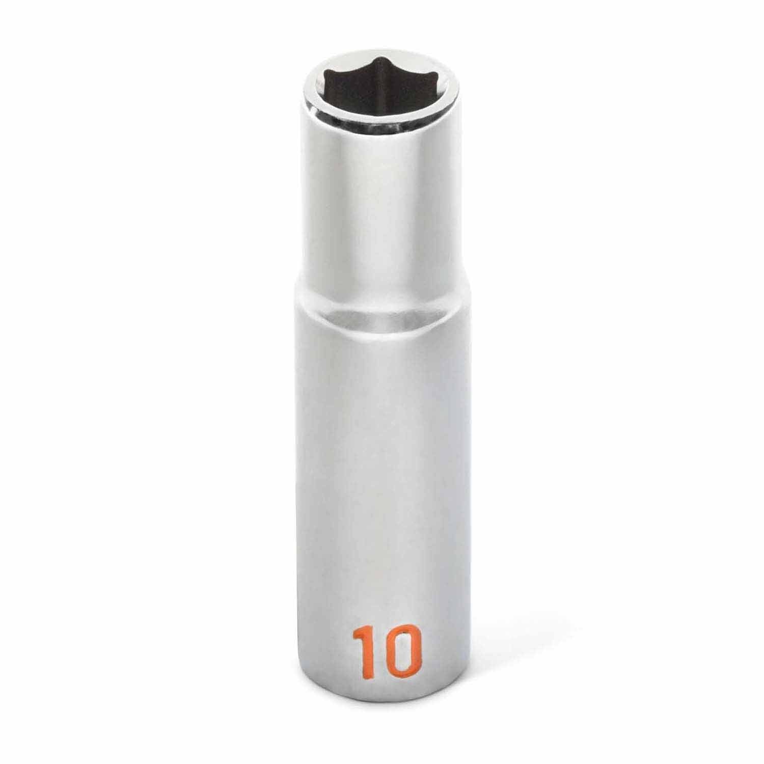 GearWrench 80554H 14 Piece 3/8" Drive 6 Point Metric Hi-Viz Deep Socket Set - 4