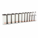 GearWrench 80555H 11 Piece 3/8" Drive 6 Point SAE Hi-Viz Deep Socket Set - 3