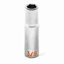 GearWrench 80555H 11 Piece 3/8" Drive 6 Point SAE Hi-Viz Deep Socket Set - 4