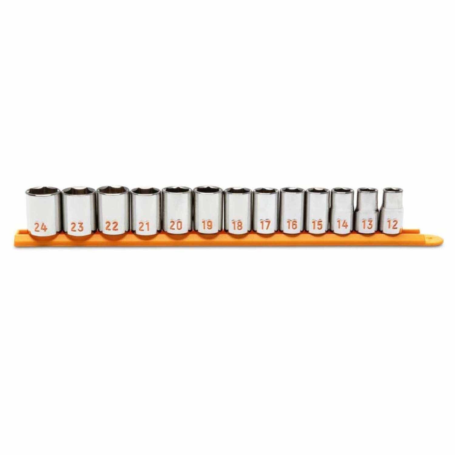 GearWrench 80702H 13 Piece 1/2" Drive 6 Point Metric Hi-Viz Socket Set