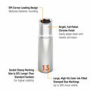 GearWrench 80704H 10 Piece 1/2" Drive 6 Point Metric Hi-Viz Deep Socket Set - 2