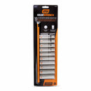 GearWrench 80704H 10 Piece 1/2" Drive 6 Point Metric Hi-Viz Deep Socket Set - 6