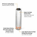 GearWrench 80705H 8 Piece 1/2" Drive 6 Point SAE Hi-Viz Deep Socket Set - 2