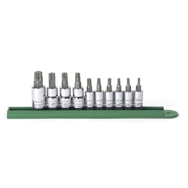 GearWrench 80722 10 Pc. 1/4" & 3/8" Drive Torx Bit Socket Set