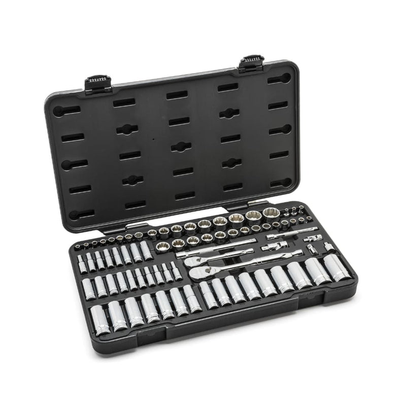 GearWrench 80948 76 Pc. 1/4" & 3/8" Drive 12 Point Standard & Deep SAE/Metric Mechanics Tool Set - 3