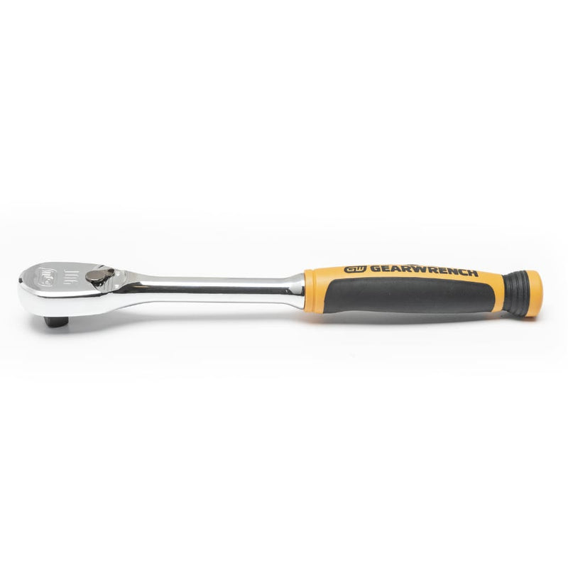 GearWrench 81208T 3/8" Drive 90-Tooth Dual Material Teardrop Ratchet 9" - 5