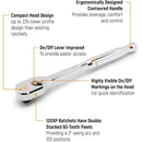 GearWrench 81215XP 3/8" Drive FlexHead Ratchet TearDrop 120XP FP - 2