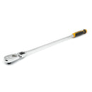 GEARWRENCH 81372T 1/2 Inch Drive 90-Tooth Locking Flex Head Teardrop Ratchet, Dual Material Grip, 24 Inch Length - 2