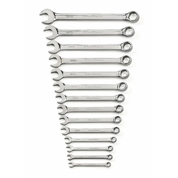 GearWrench 81925 14 Pc. 6 Point Combination Metric Wrench Set