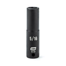 GearWrench 84130 1/4" Drive 6 Point Deep Impact SAE Socket 5/16" for Professional Use