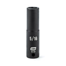 GearWrench 84130 1/4" Drive 6 Point Deep Impact SAE Socket 5/16" for Professional Use