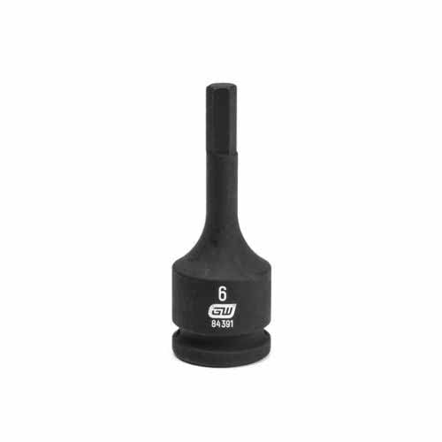 GearWrench 84391 3/8" Drive Hex Bit Impact Metric Socket 6mm